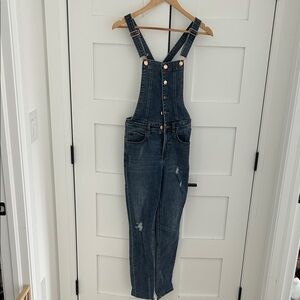 Guess Women's Dark Blue Denim Overalls